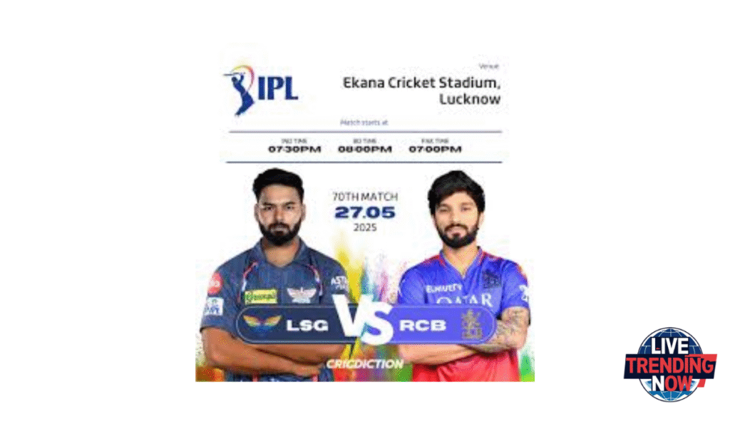 RCB vs LSG Showdown: Battle for Playoff Supremacy at Ekana Stadium